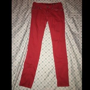 Orange Miss Me skinny jeans